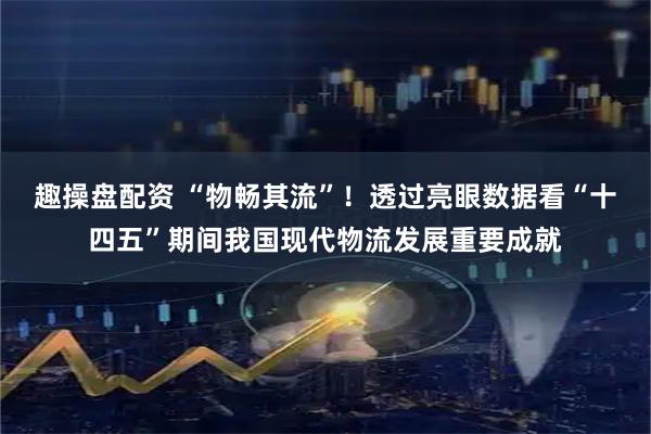 趣操盘配资 “物畅其流”！透过亮眼数据看“十四五”期间我国现代物流发展重要成就